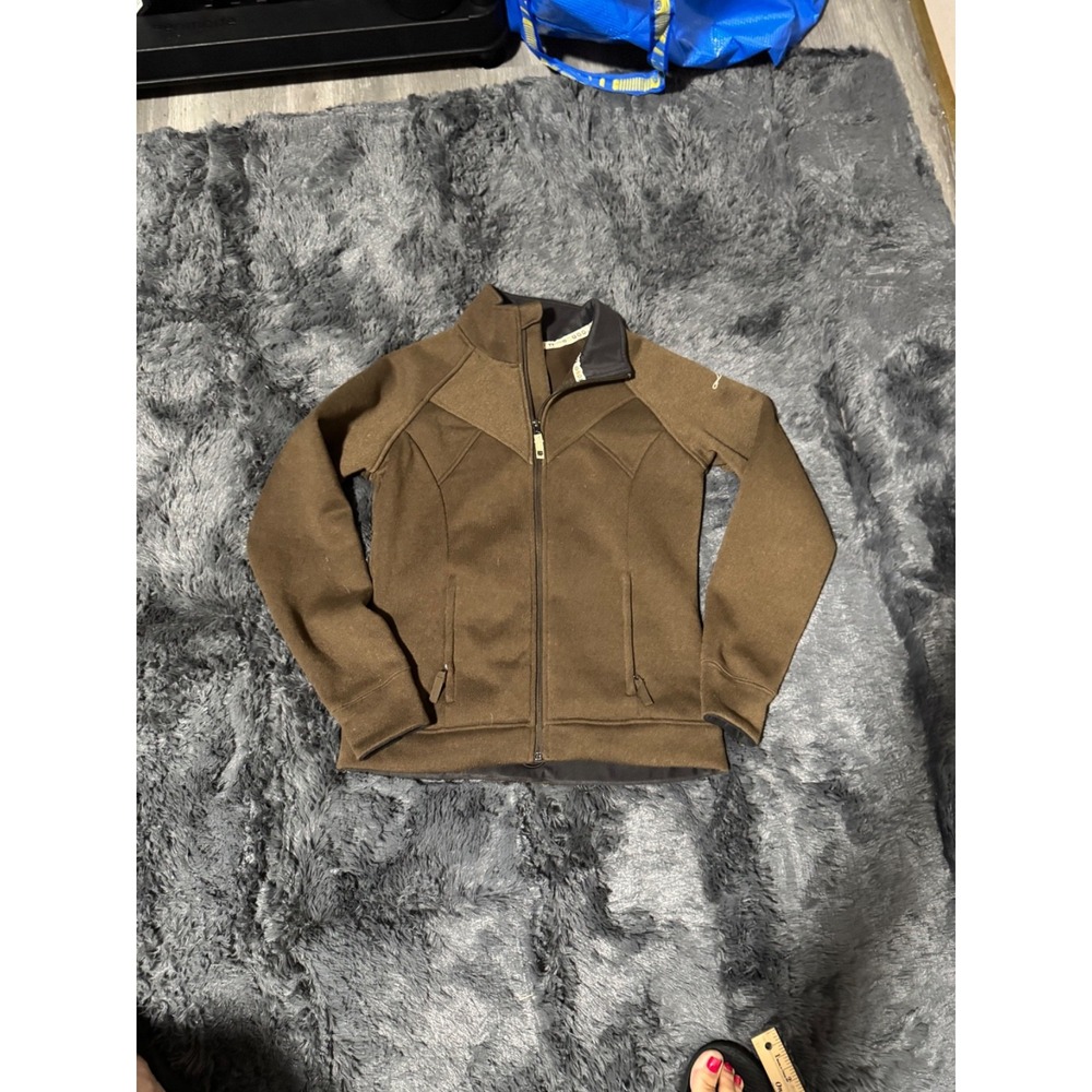 Burton Womens Brown Softshell Jacket‎ Dryride Fleece Ski Snowboard Coat Small